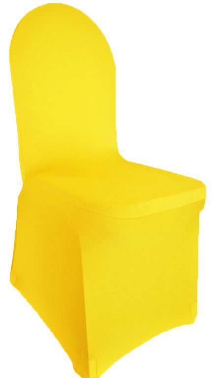Canary Yellow Spandex Banquet Chair Cover